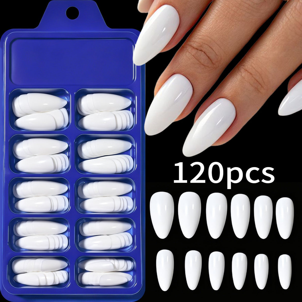 Ultra-Durable Stiletto Nail Tips Set 
Maetiva