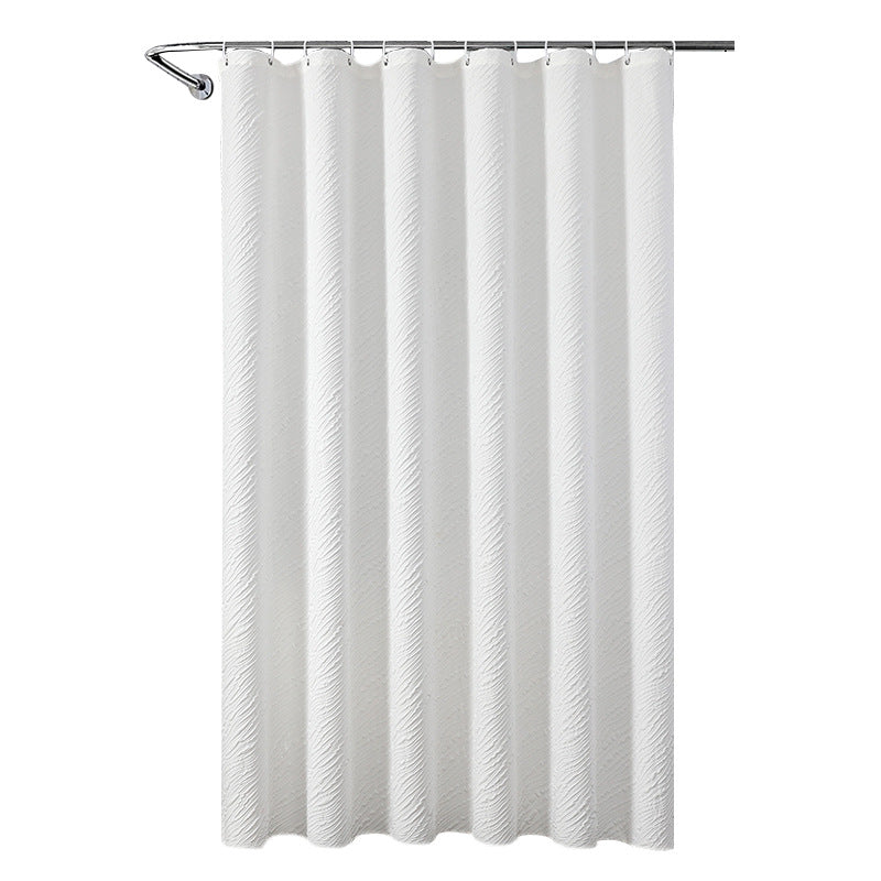 Textured Leaf Motif Shower Curtain 
Maetiva