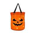Halloween Glowing Pumpkin Bag – LED Lights & Spacious Interior 2 Pack