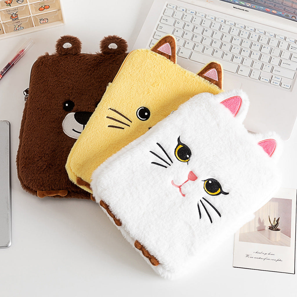 Plush Cat-Themed Pencil Case 
Maetiva