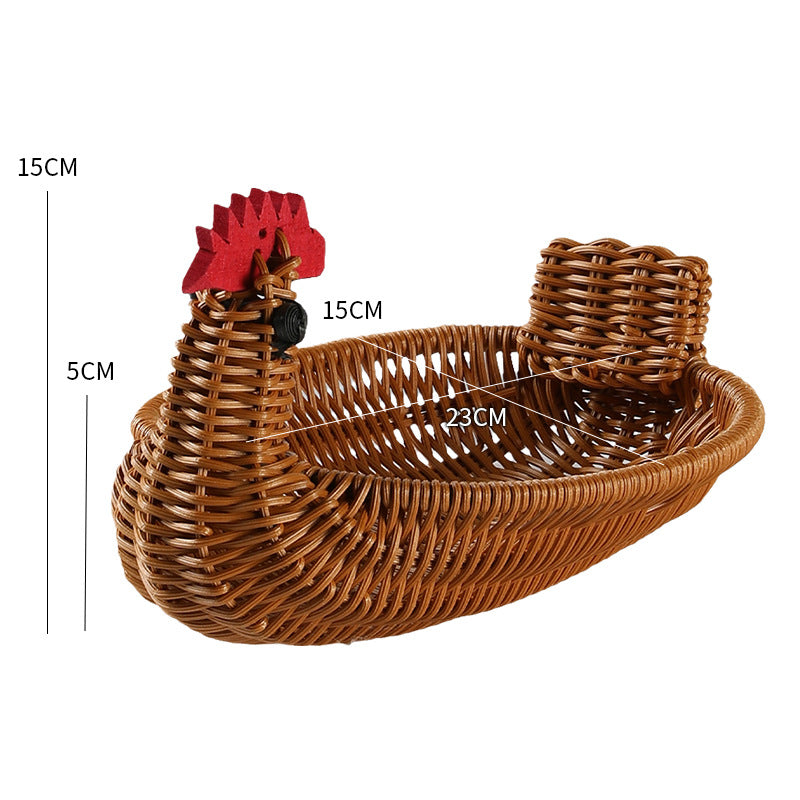 Decorative Woven Duck-Shaped Storage Basket 
Maetiva