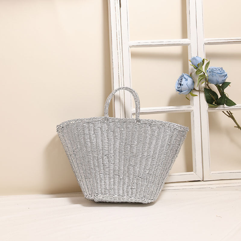 Elegant Woven Basket Bag with Sturdy Handles 
Maetiva