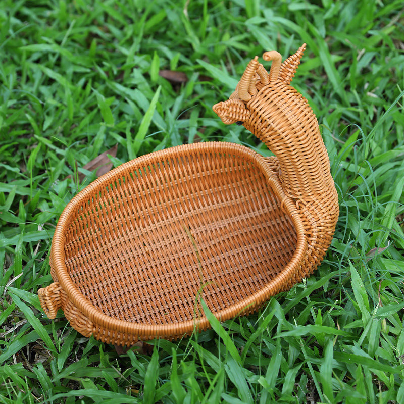 Decorative Woven Duck-Shaped Storage Basket 
Maetiva