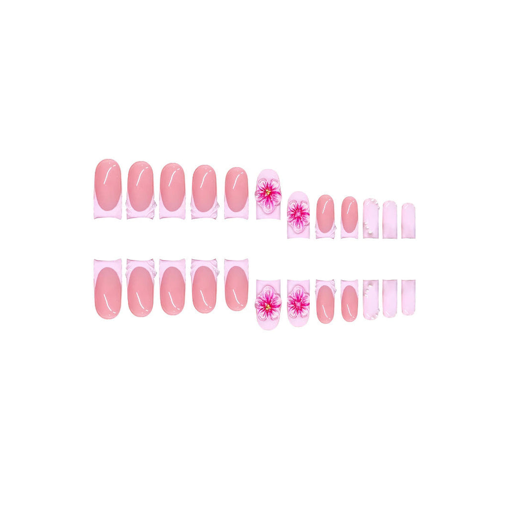 Decorative Floral Press-On Nail Extensions 
Maetiva