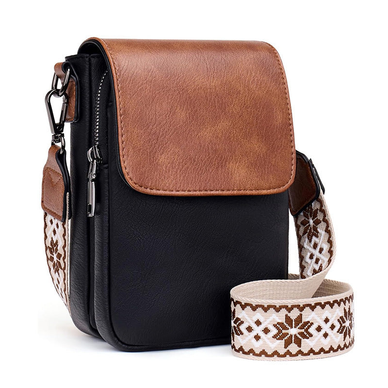 Small crossbody bag with decorative shoulder strap 
Maetiva