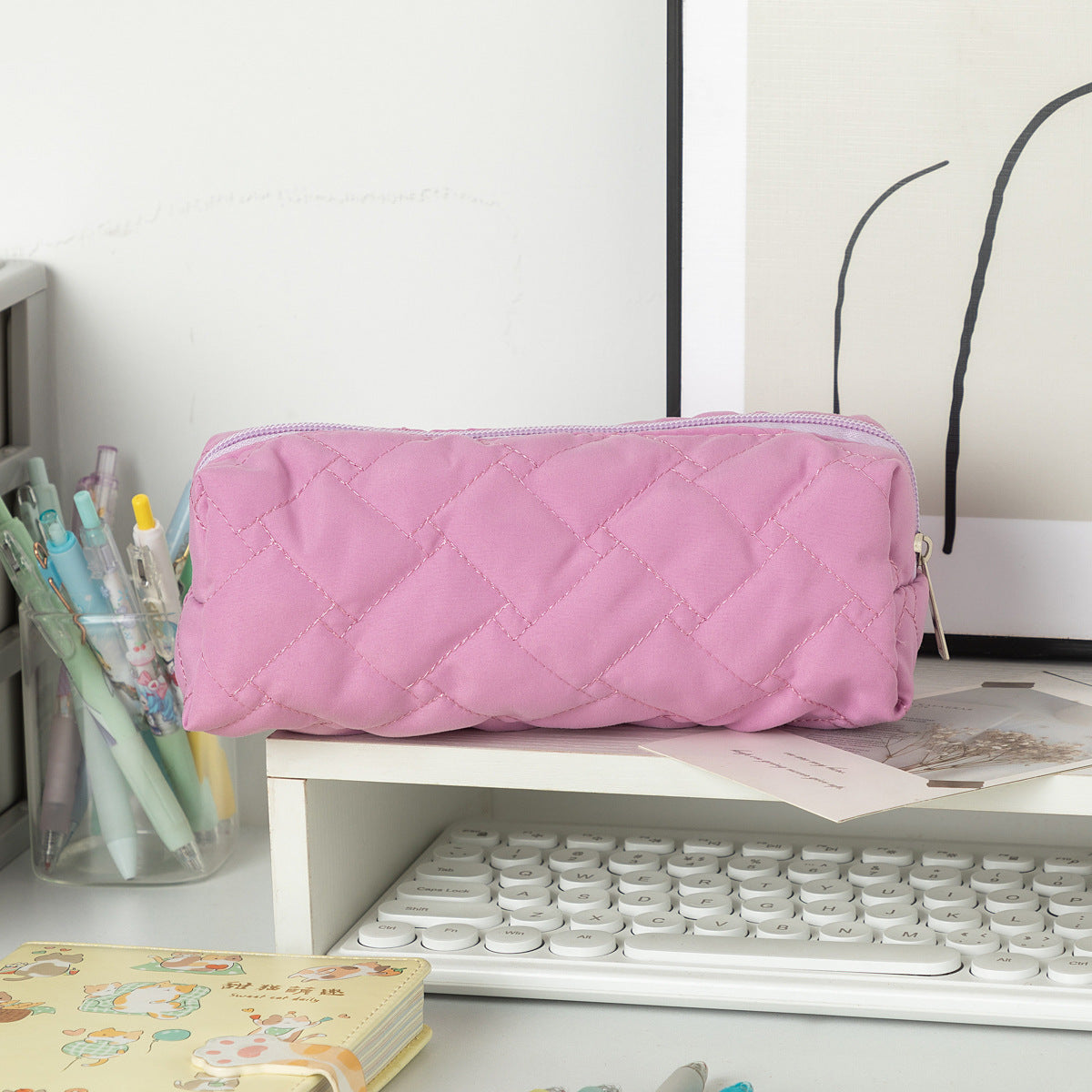 Quilted Textured Pencil Case 
Maetiva