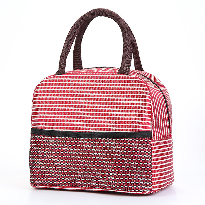 Insulated Lunch Bag with Stylish Stripes 
Maetiva