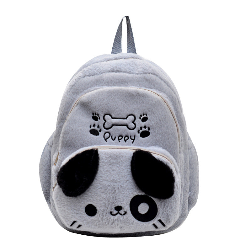 Plush Backpack in Cute Dog Design 
Maetiva