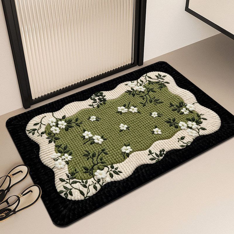 Decorative Butterfly-Themed Bath Mat 
Maetiva