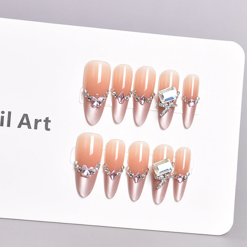 Artistic Nail Design with Decorative Elements 
Maetiva
