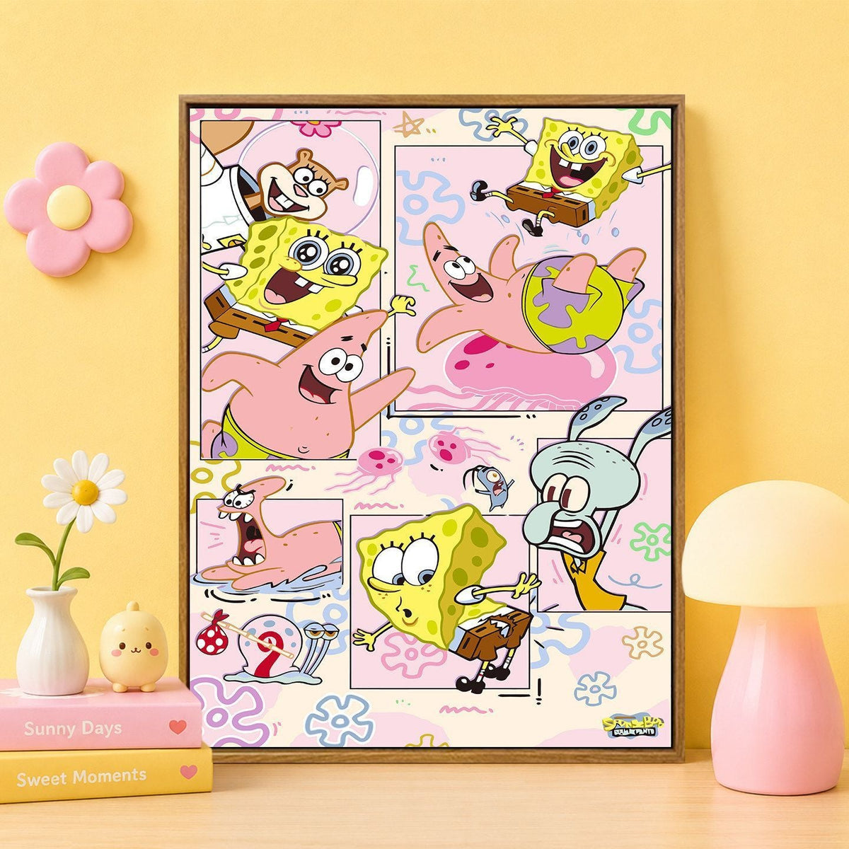 Cartoon Character Themed Wall Art Print 
Maetiva