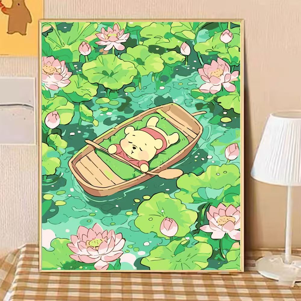 Playful Bear Illustration Canvas Art 
Maetiva