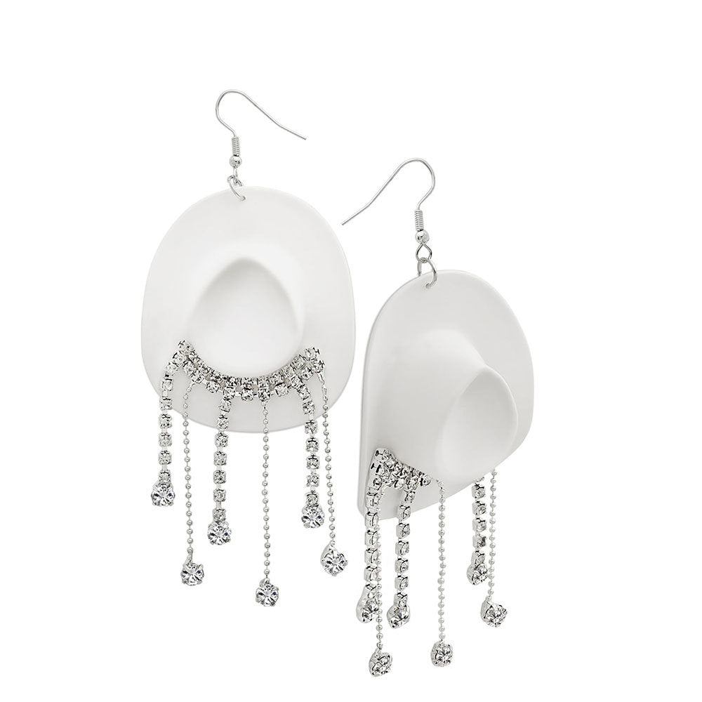 Cowboy Hat Inspired Dangle Earrings 
Maetiva