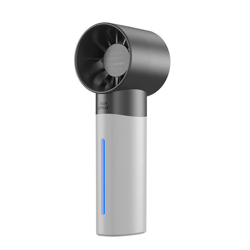 Portable Cooling Fan with Mist Spray Feature 
Maetiva