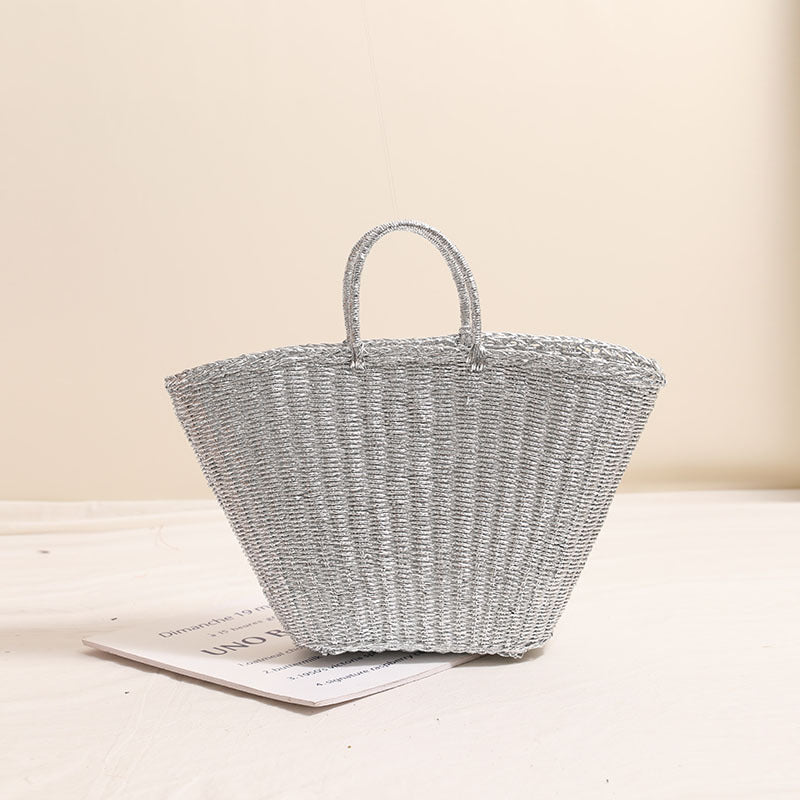 Elegant Woven Basket Bag with Sturdy Handles 
Maetiva