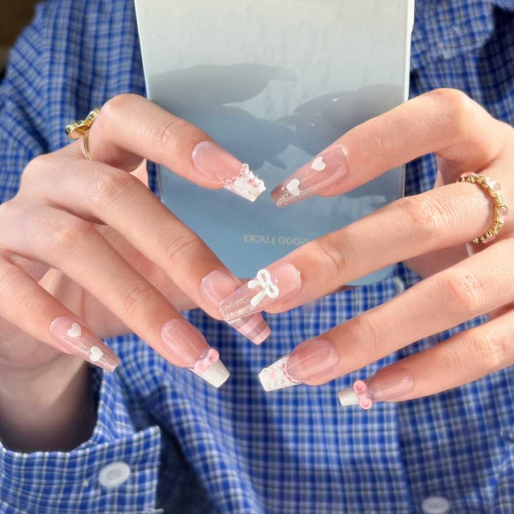 Ombre Glossy Press-On Nail Extensions 
Maetiva