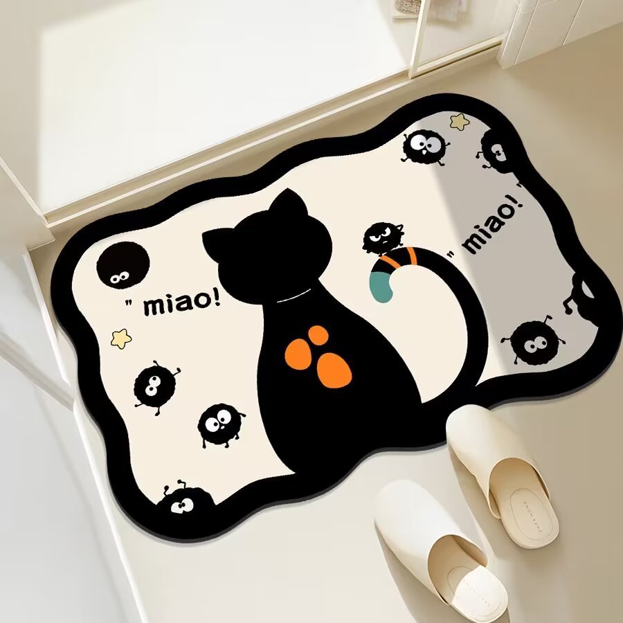Fun Cat-Themed Bathroom Mat 
Maetiva