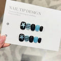 Glamorous Star and Stripe Press-On Nails 
Maetiva