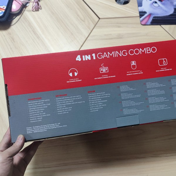 Gaming Headset, Keyboard, Mouse and Mouse Pad Set 
Maetiva
