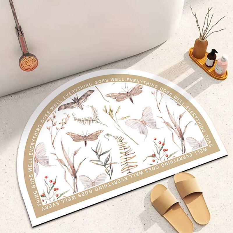 Decorative Half-Circle Bath Mat 
Maetiva