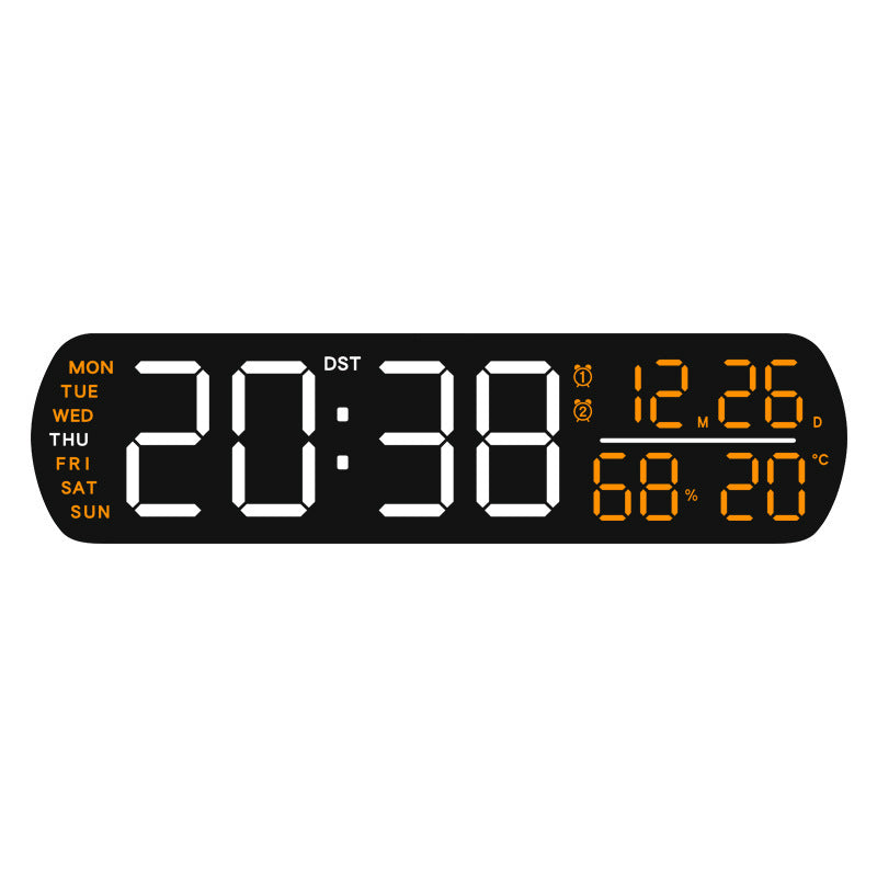 Digital wall clock with temperature and hygrometer display 
Maetiva