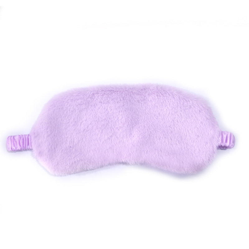 Women's fluffy ergonomic eye mask with adjustable satin band and soft faux fur cover 
Maetiva