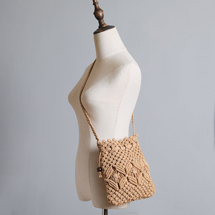 Macrame Bag with Adjustable Shoulder Strap 
Maetiva