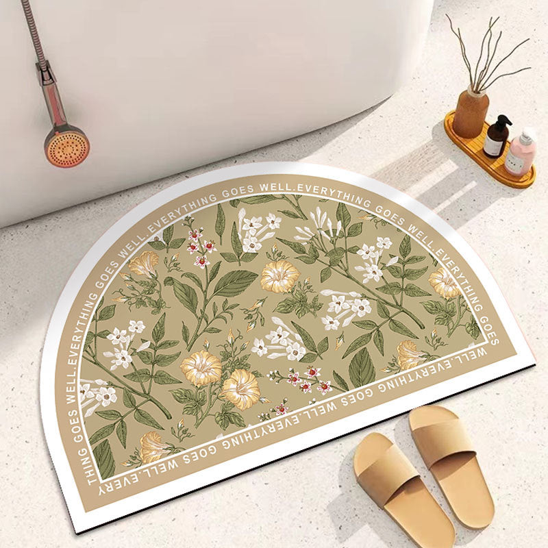 Decorative Half-Circle Bath Mat 
Maetiva