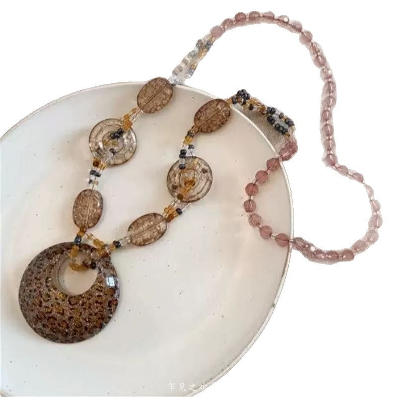 Handmade Beaded Pendant Necklace 
Maetiva
