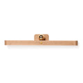 Minimalist Floating Wall Lamp with Brass Ball Accent in Solid Beech Wood 
Maetiva