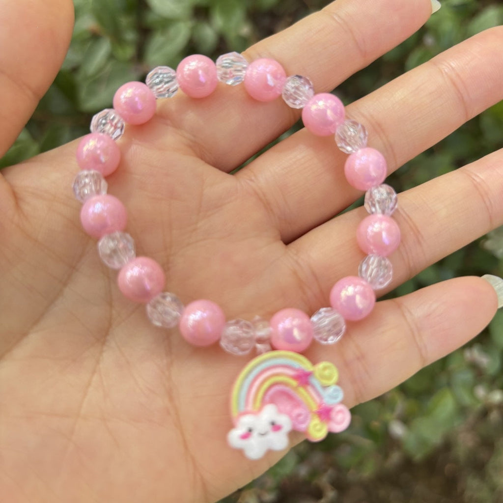 Cute bracelet with elephant charm Made of glass 
Maetiva