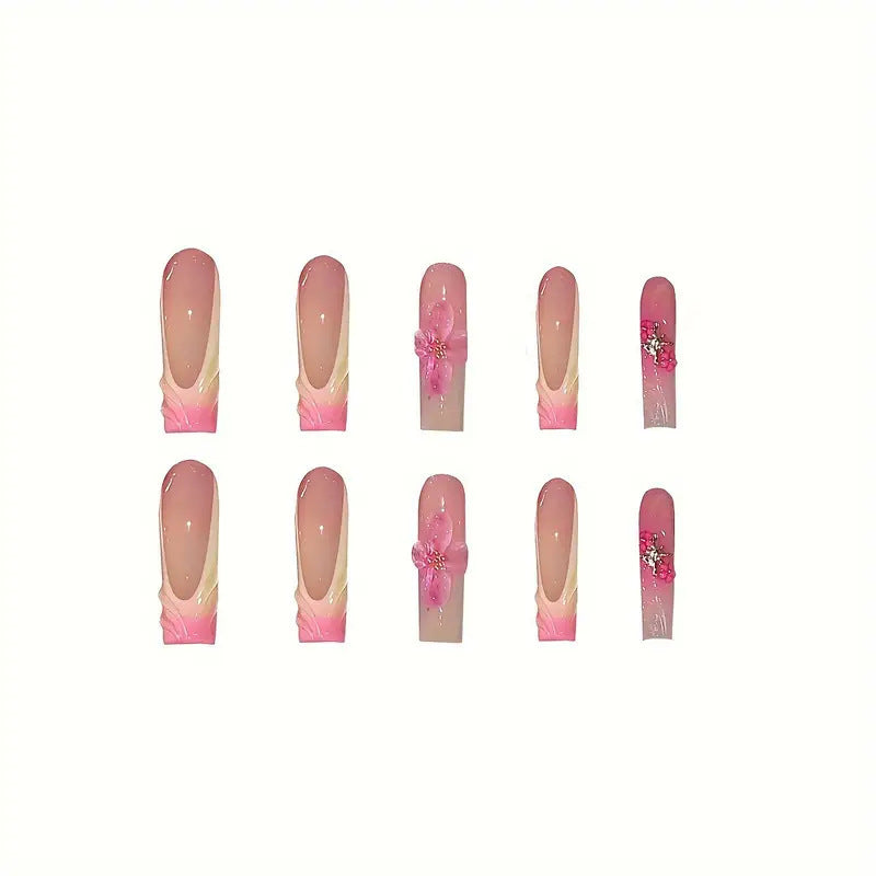 Floral Accent Nail Art Extensions 
Maetiva