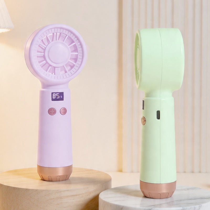 Ladies Portable Hand Fan with Digital Display 
Maetiva