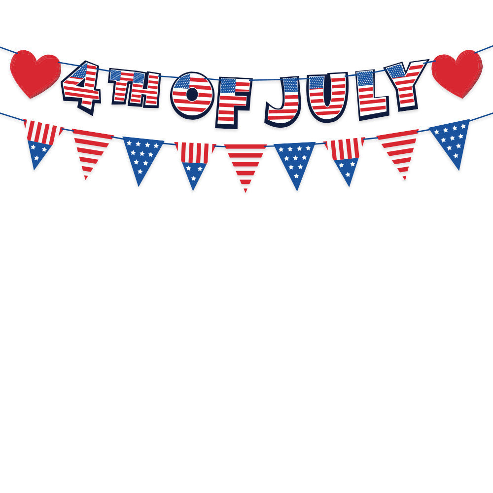 Unisex nan multi-piece hanging spiral garlands with patriotic USA cardboard pendants for party decoration 
Maetiva