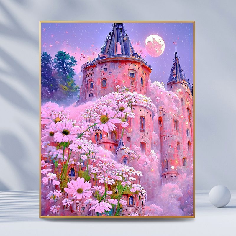 Fantasy Castle Landscape Canvas Art 
Maetiva
