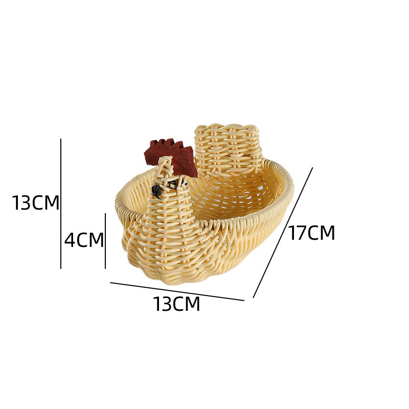 Decorative Woven Duck-Shaped Storage Basket 
Maetiva