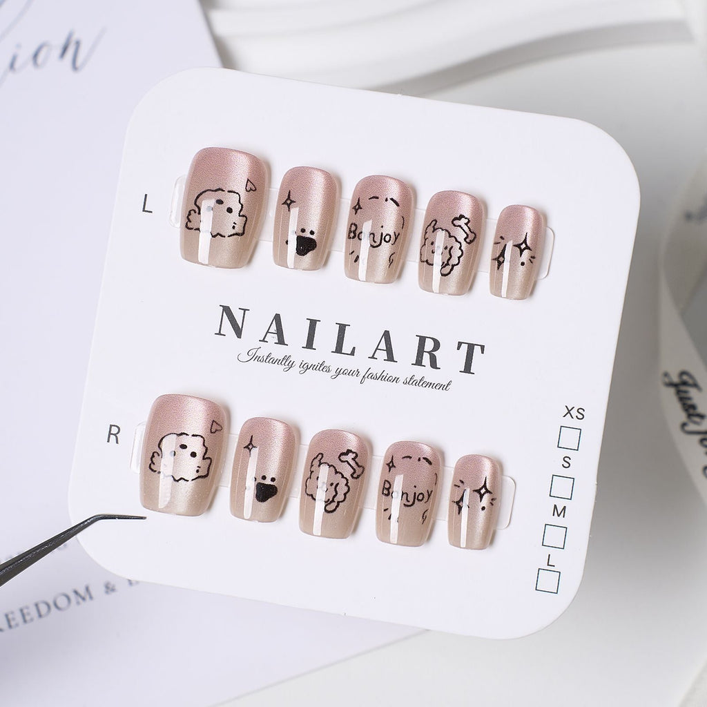 Whimsical Cartoon-Themed Press-On Nails 
Maetiva