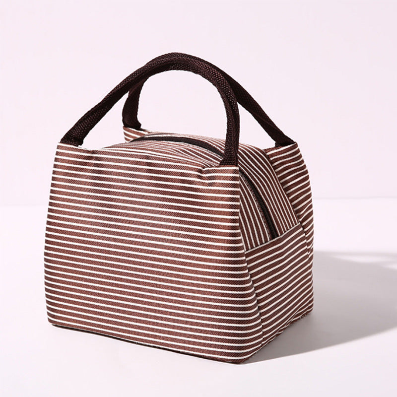 Insulated Lunch Bag with Stylish Stripes 
Maetiva
