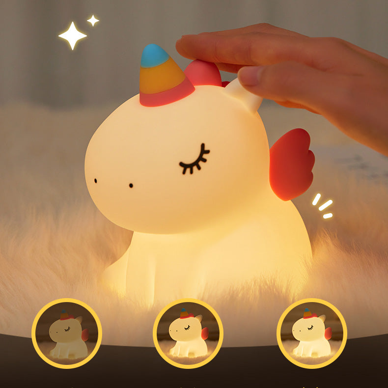 Maetiva® Unicorn Night Light LED Squishy Tap Lamp Best Gift for Baby and Girl
