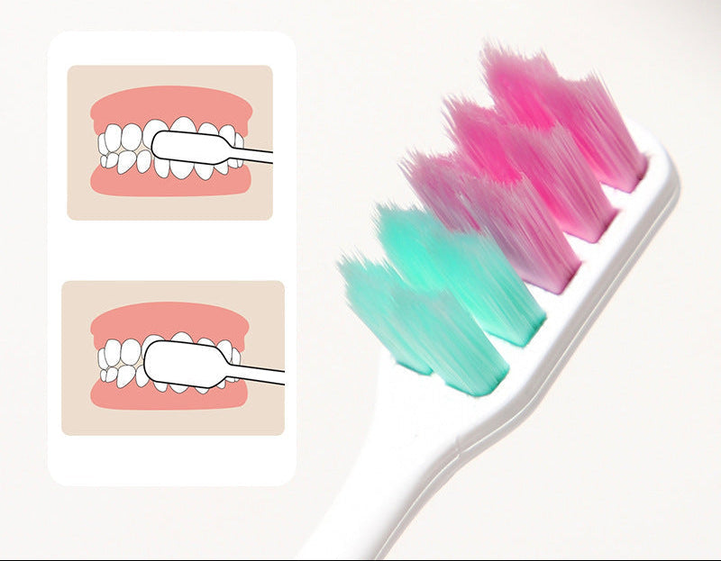 Heart-Accent Soft-Bristle Toothbrush Set 
Maetiva