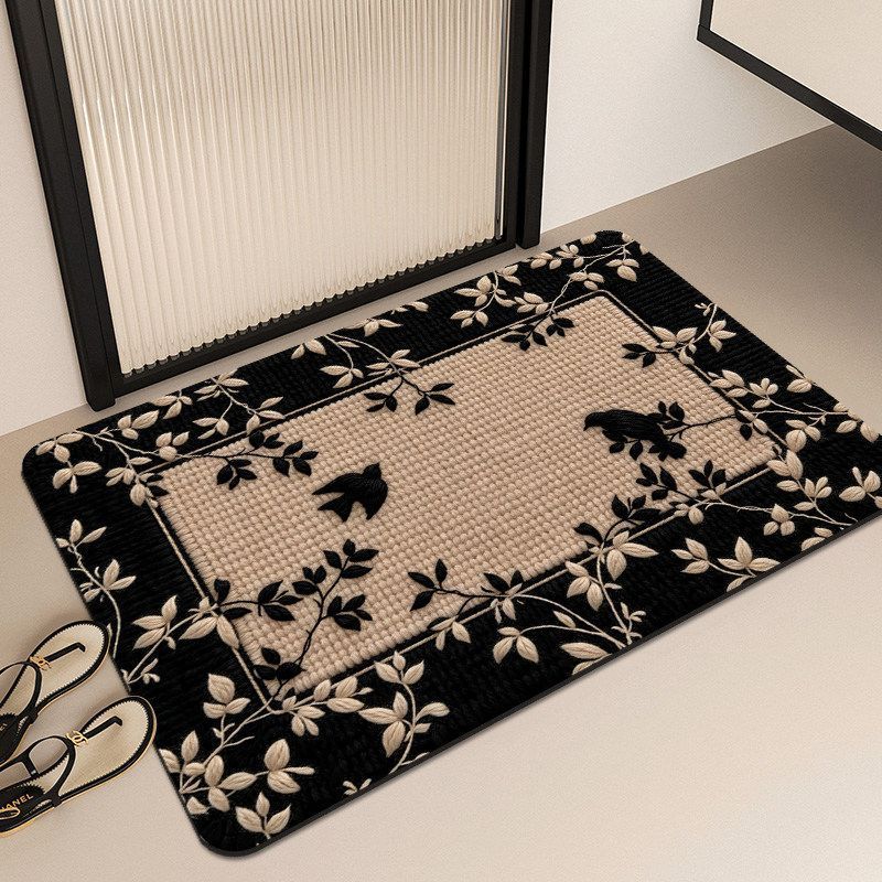 Decorative Butterfly-Themed Bath Mat 
Maetiva