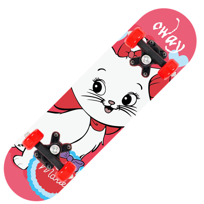 Stunt Skateboard with Anti-Slip Deck and Smooth Wheels
