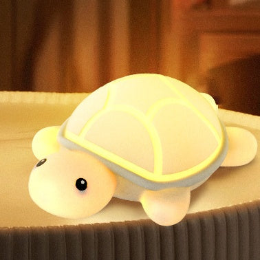 Maetiva® Squishy Silicone Cute Turtle LED Night Light - Perfect Gift for Kids and Girls