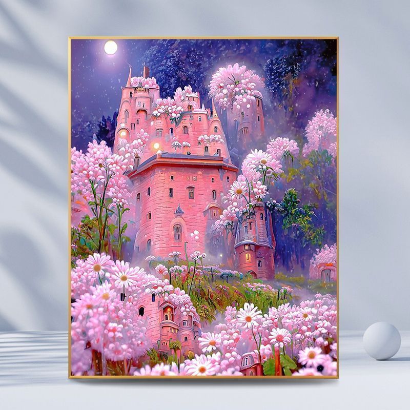 Fantasy Castle Landscape Canvas Art 
Maetiva