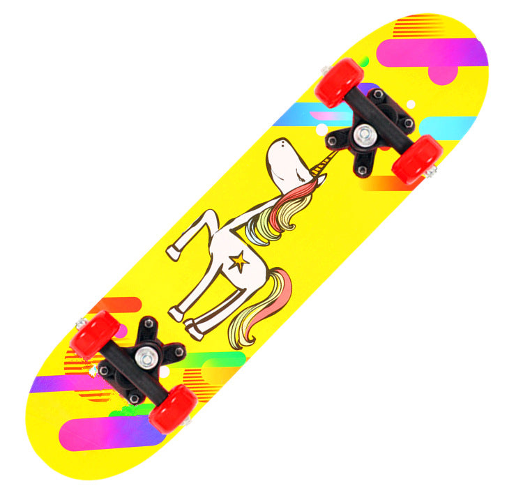 Stunt Skateboard with Anti-Slip Deck and Smooth Wheels