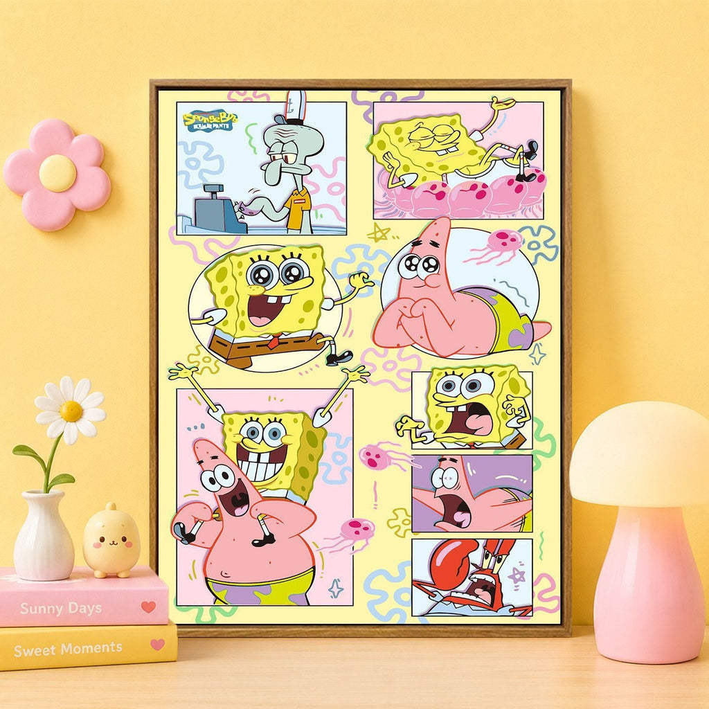 Cartoon Character Themed Wall Art Print 
Maetiva