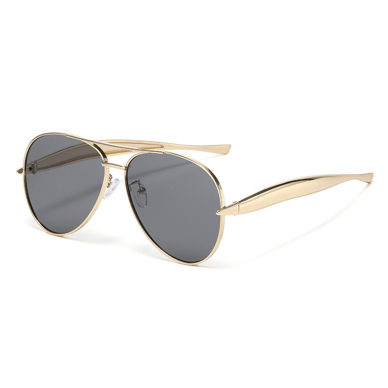 Retro Oversized Gold Aviators
