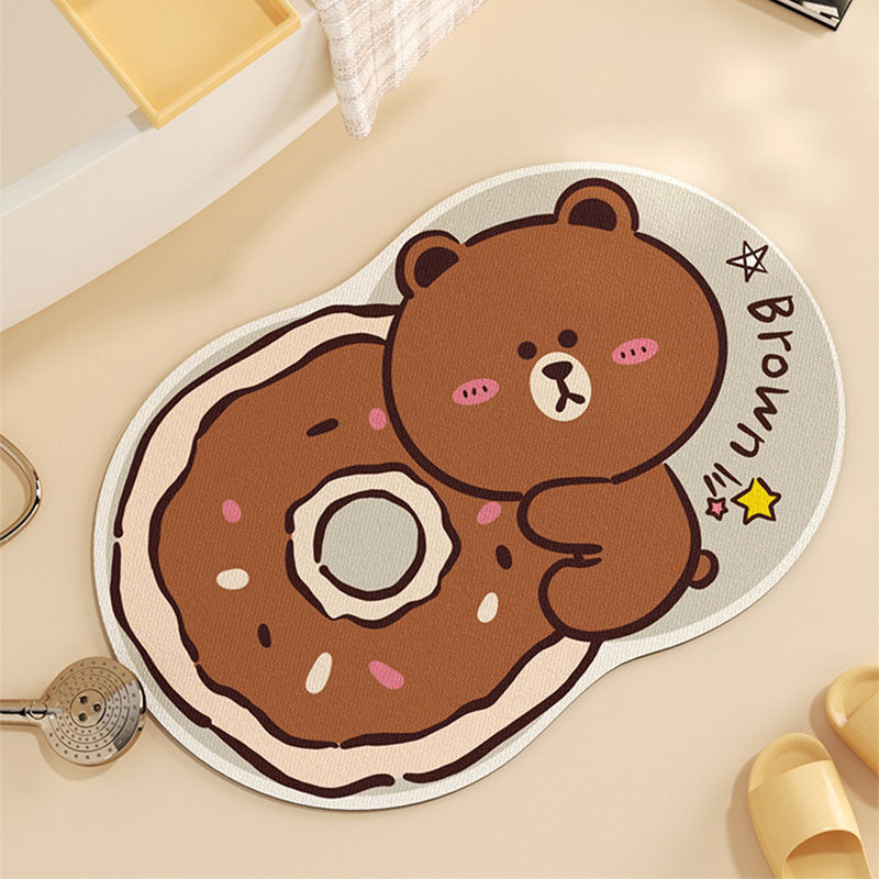 Fun Donut-Themed Bath Mat 
Maetiva
