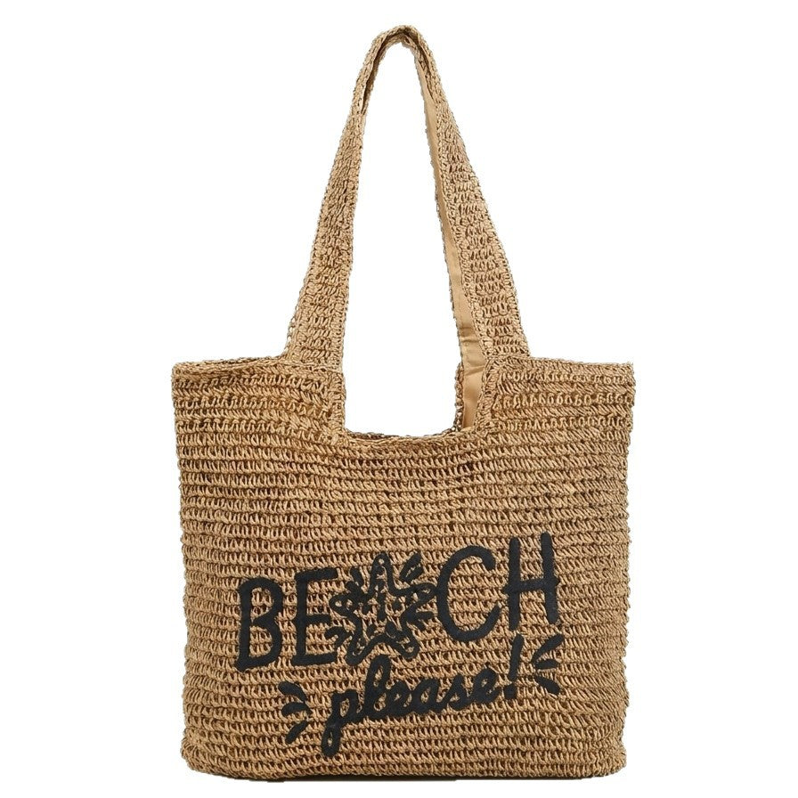 Beach bag with Embroidered Lettering 
Maetiva