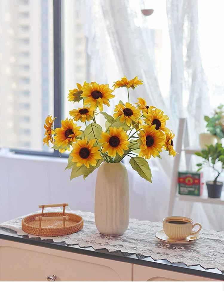 Sunny Meadow Cluster Faux Floral Arrangement